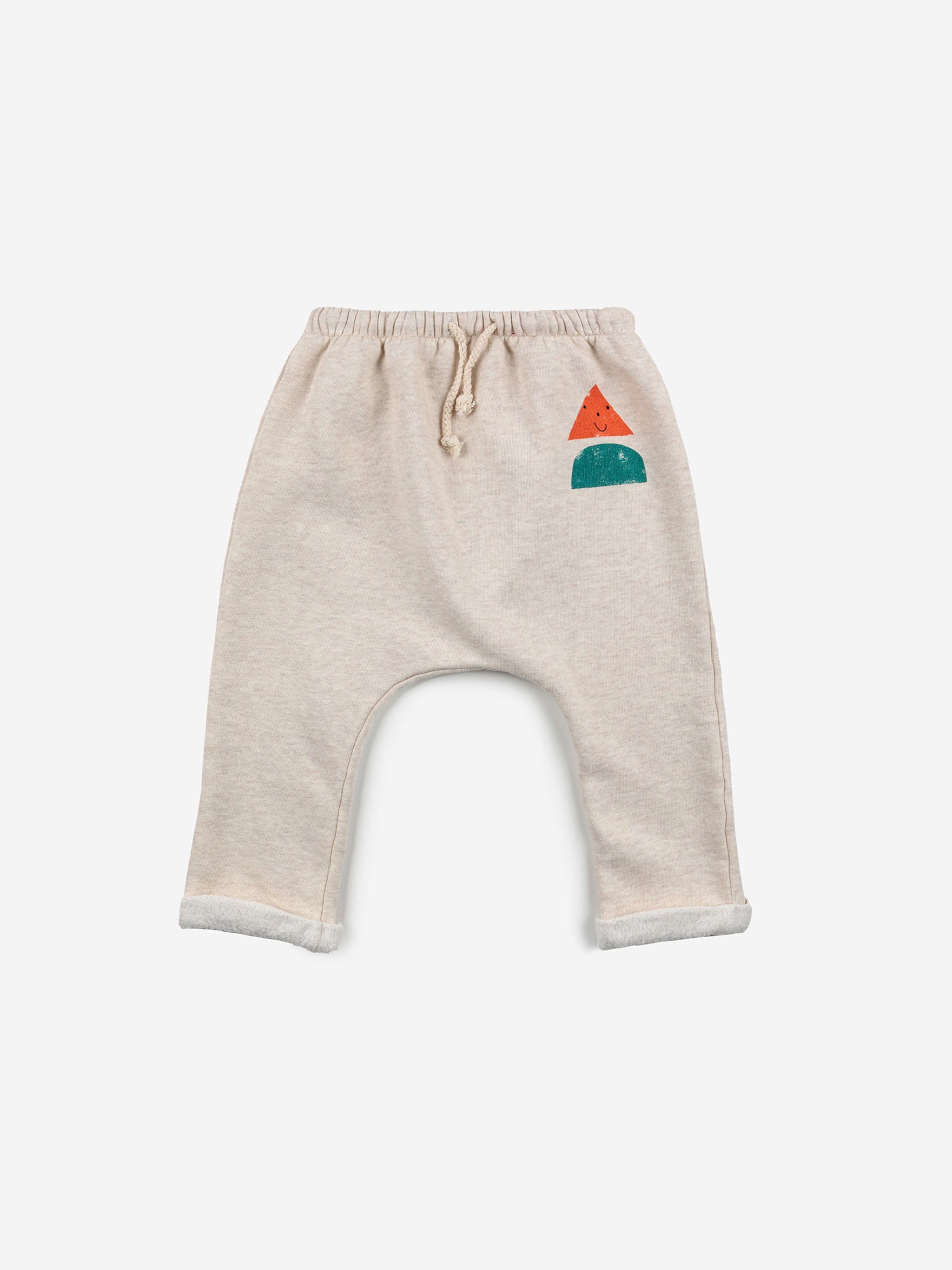 Baby Harem Pants in Brushed Knit - Light Grey l OM715 – OMAMImini